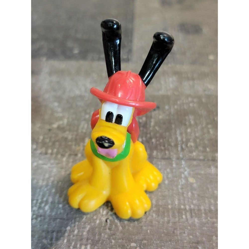 Disney Pluto firefighter dog toy‎ figure Pixar